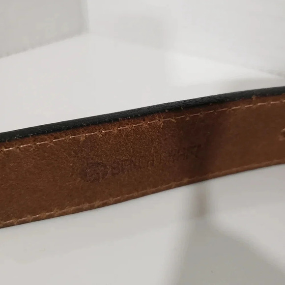 Benchcraft Brown Woven Leather Mens Belt with Metal Buckle,,size - Picture 6 of 6